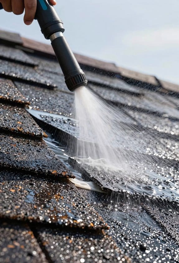 high pressure lifts shingle sealant