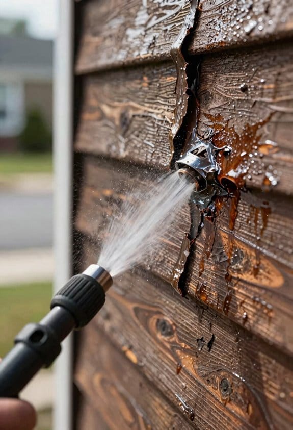 pressure washer strips sealant