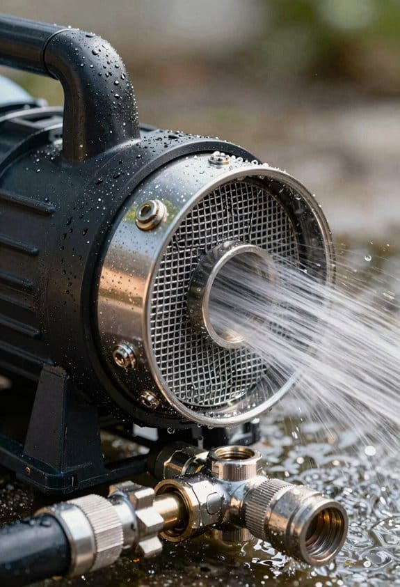 prime pump clean inlet
